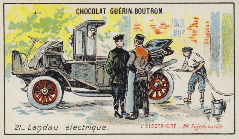 Elektryczny Landau (chromolitho) autorstwa French School