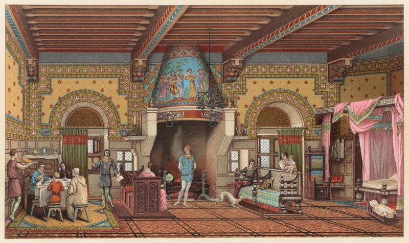 د اروپا د منځنۍ دورې کوسټومپولي autorstwa French School