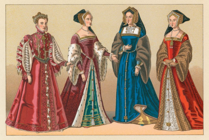 Kostium Europa XVI wiek autorstwa French School
