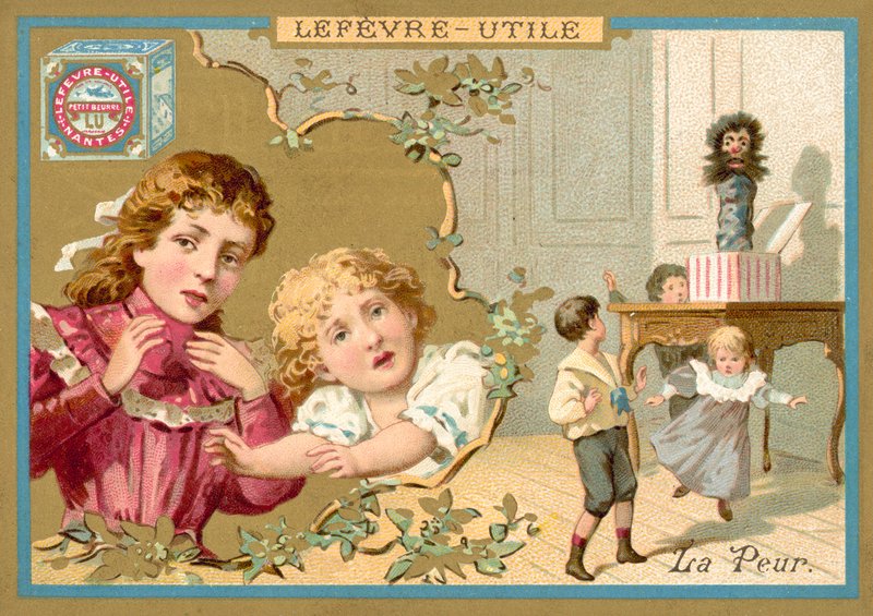 Strach (chromolitho) autorstwa French School