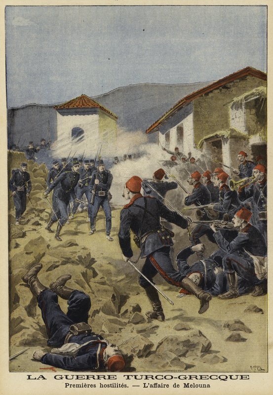 Pierwsze działania wojenne wojny grecko-tureckiej, 1897 autorstwa French School