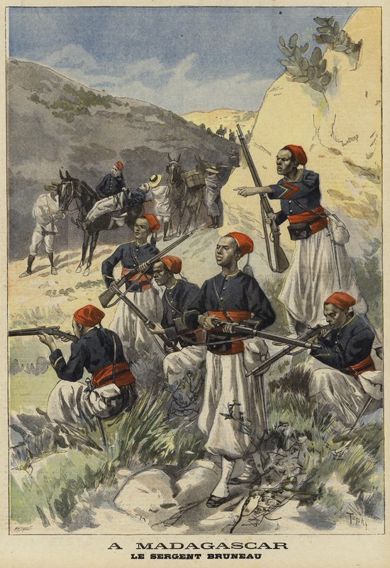 Francuskie wojska kolonialne na Madagaskarze, 1897 autorstwa French School