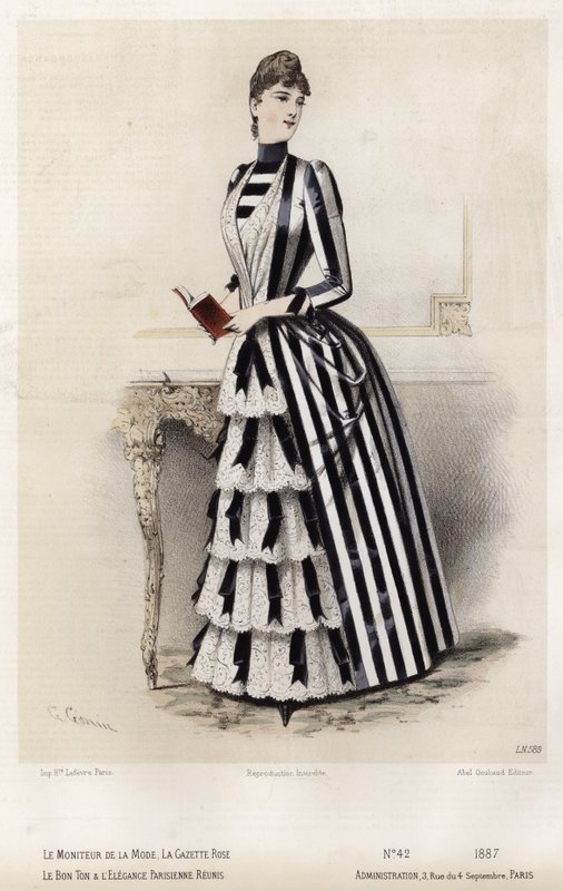 Francuski talerz modowy, koniec XIX wieku autorstwa French School
