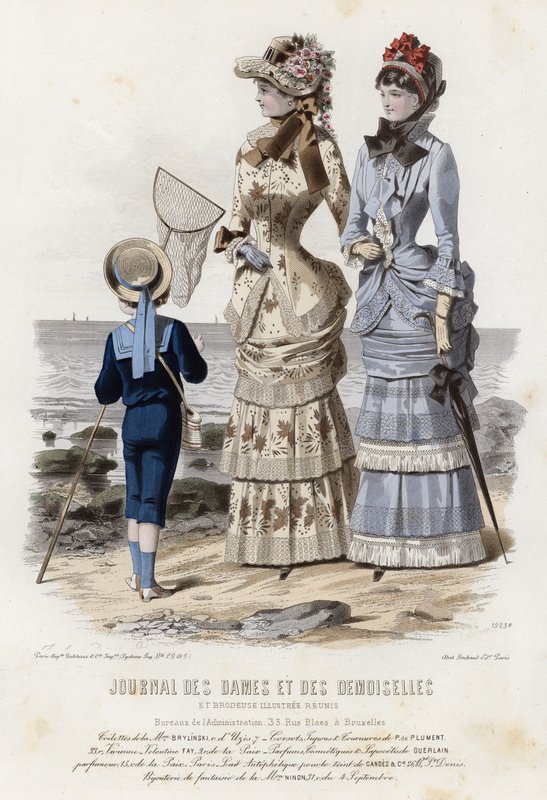 Francuski talerz modowy, koniec XIX wieku autorstwa French School