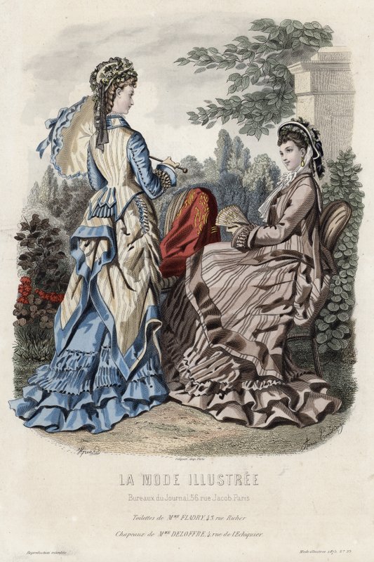 Francuski talerz modowy, koniec XIX wieku autorstwa French School