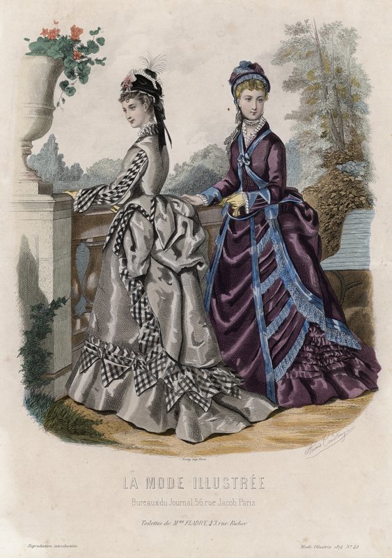 Francuski talerz modowy, koniec XIX wieku autorstwa French School