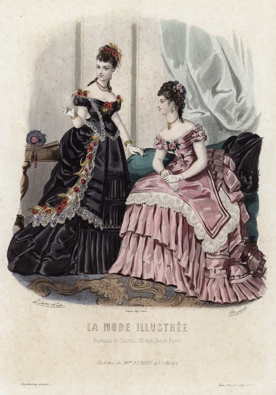 Francuski talerz modowy, koniec XIX wieku autorstwa French School