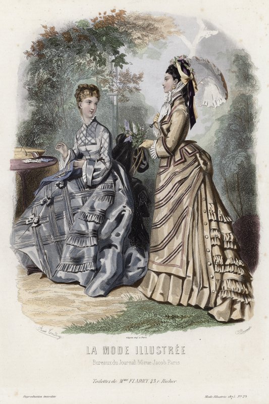 Francuski talerz modowy, koniec XIX wieku autorstwa French School
