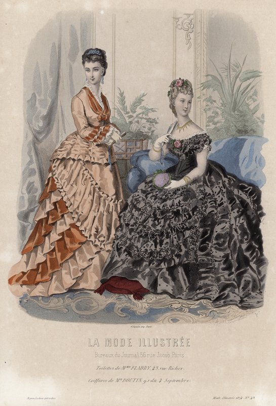 Francuski talerz modowy, koniec XIX wieku autorstwa French School