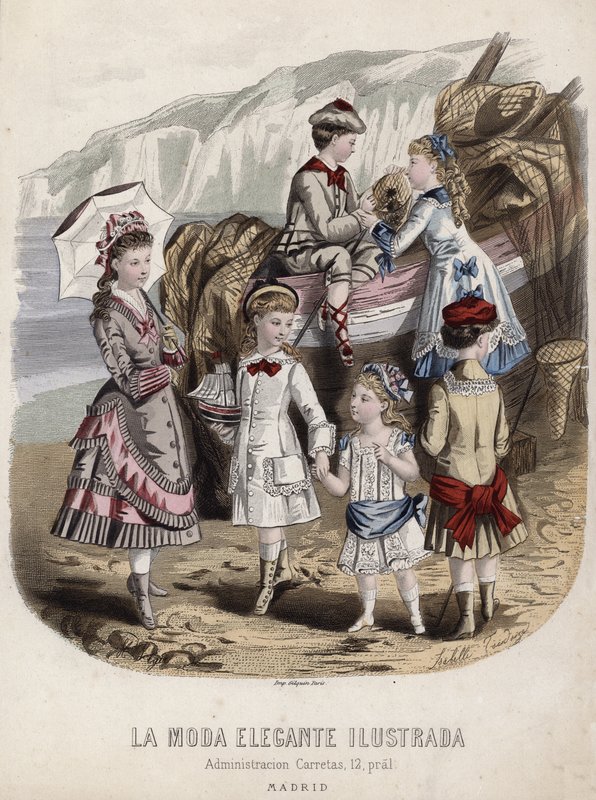 Francuski talerz modowy, koniec XIX wieku autorstwa French School