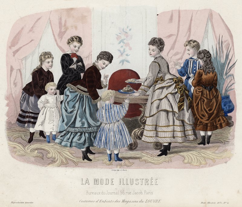 Francuski talerz modowy, koniec XIX wieku autorstwa French School