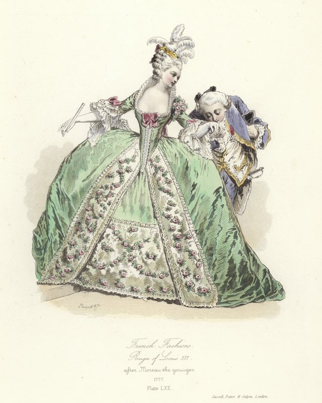 Moda francuska, panowanie Ludwika XVI autorstwa French School