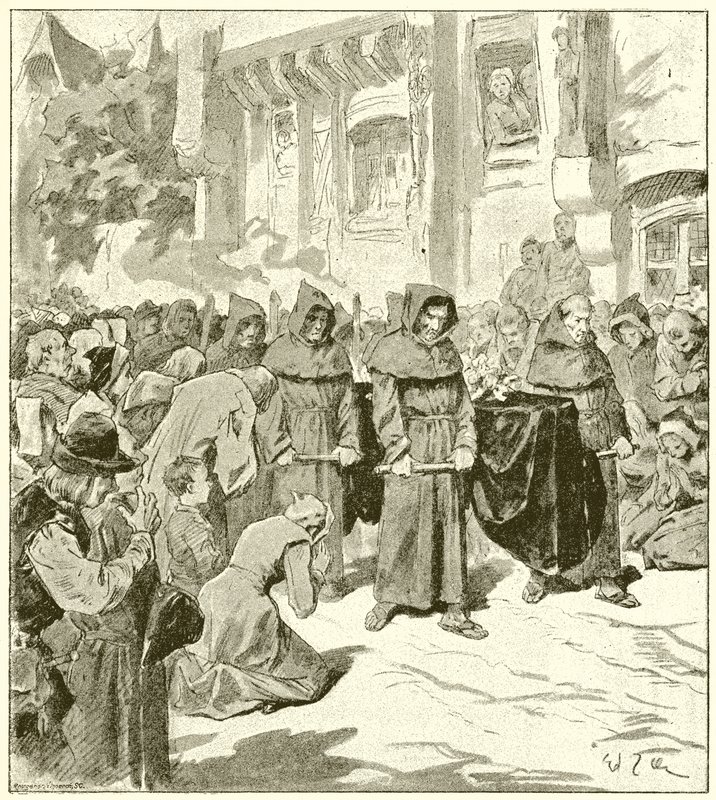 Pogrzeb de Clemence Isaure autorstwa French School