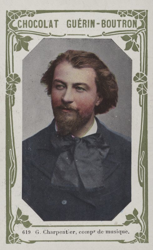 G Charpentier, kompozytor muzyki (kolorowe zdjęcie) autorstwa French School