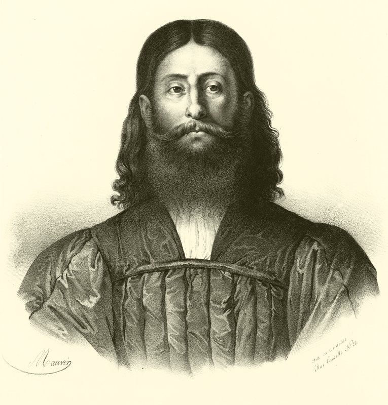 Giorgione, portret (grafika) autorstwa French School