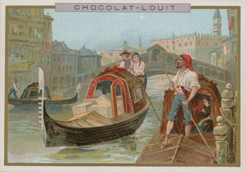 Gondola, Wenecja autorstwa French School
