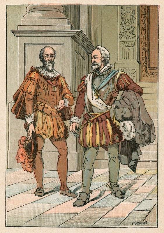Henryk IV i Sully autorstwa French School