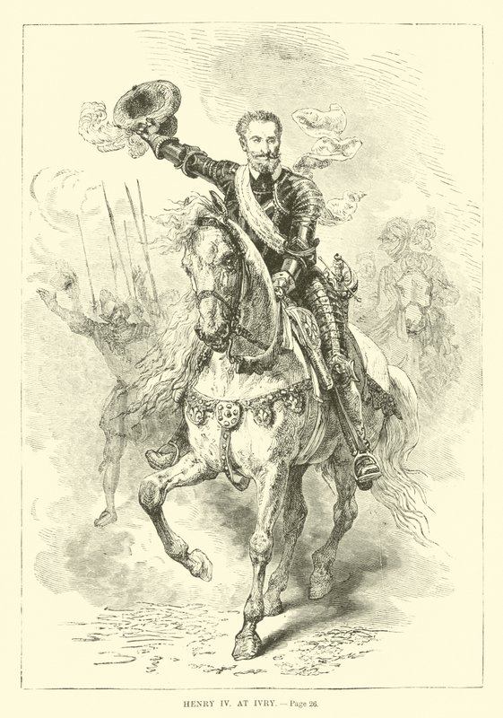 Henryk IV w Ivry autorstwa French School