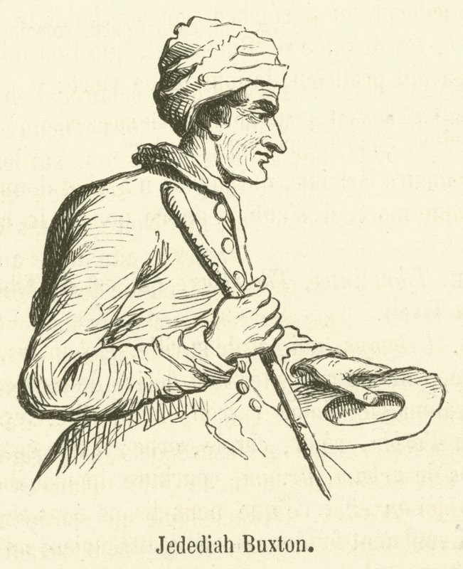 Jedediah Buxton (Grawerowanie) autorstwa French School