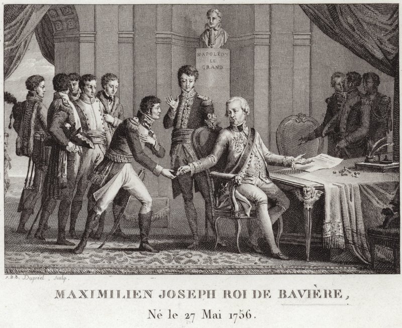 Król Maksymilian I Bawarski autorstwa French School