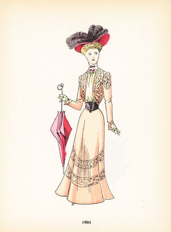 Moda damska, 1901 autorstwa French School