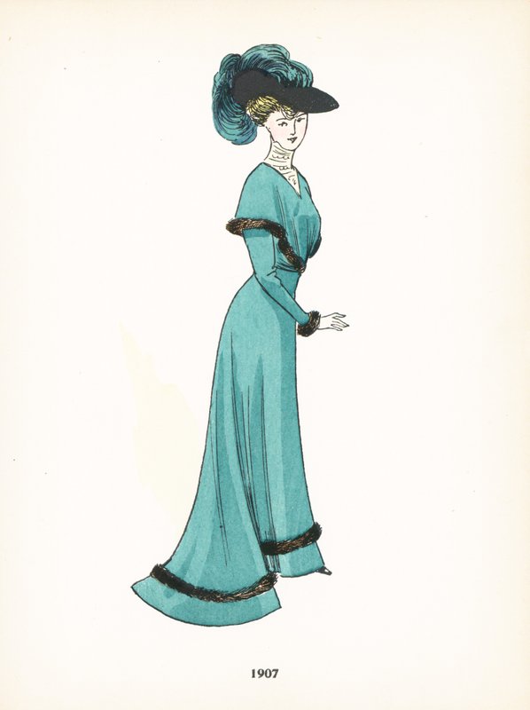 Moda damska, 1907 autorstwa French School