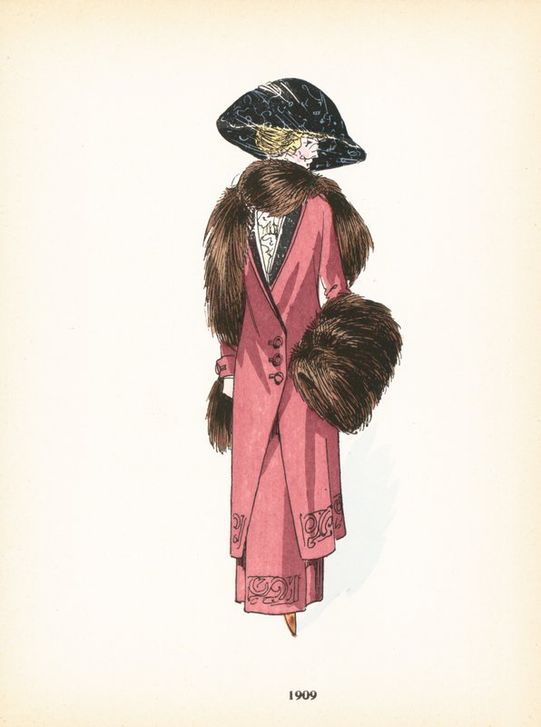 Moda damska, 1909 autorstwa French School