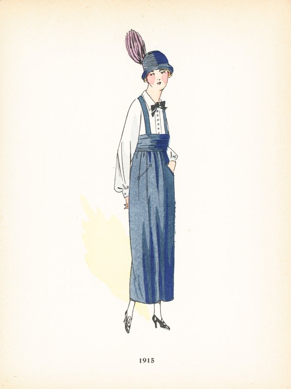 Moda damska, 1915 autorstwa French School
