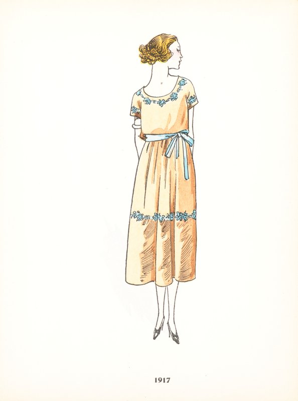 Moda damska, 1917 autorstwa French School
