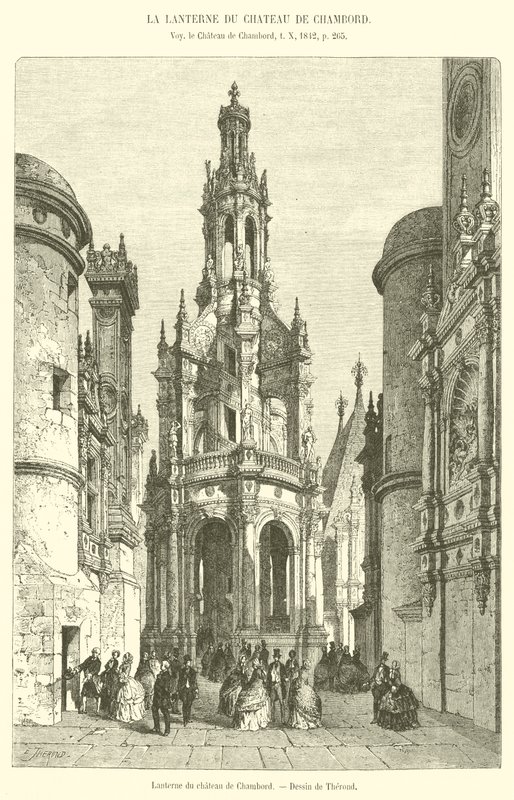 Latarnia Zamku Chambord (grafika) autorstwa French School