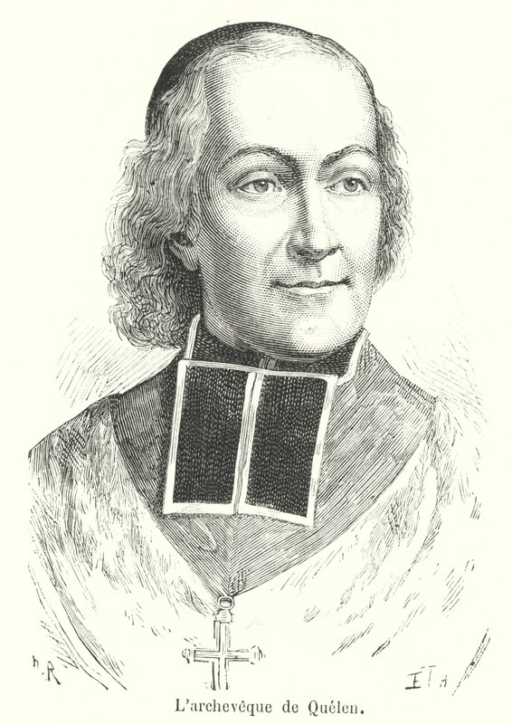 Arcybiskup Quelen (rycina) autorstwa French School