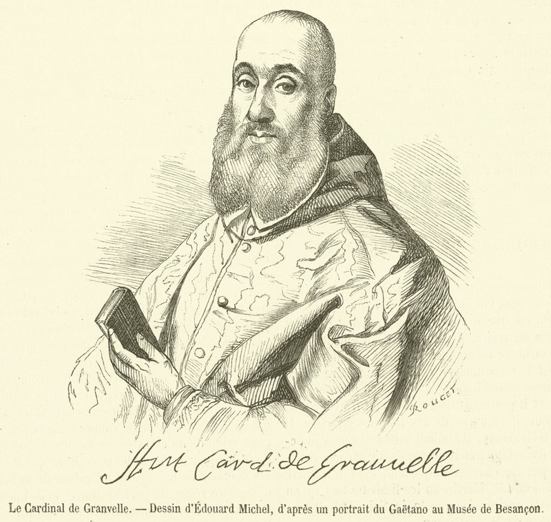 kardynał de Granvelle (grafika) autorstwa French School