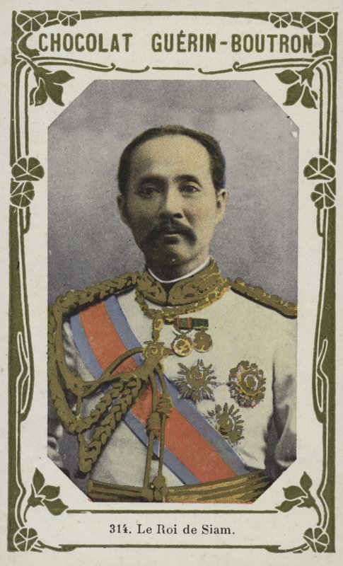 Le Roi de Siam (coloured photo) autorstwa French School