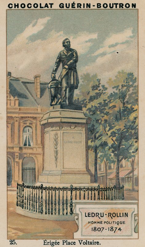 Ledru-Rollin, polityk, 1807-1874, Plac wzniesiony Voltaire autorstwa French School