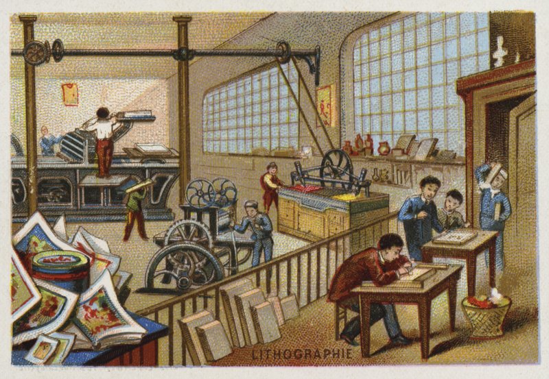 Litografia autorstwa French School