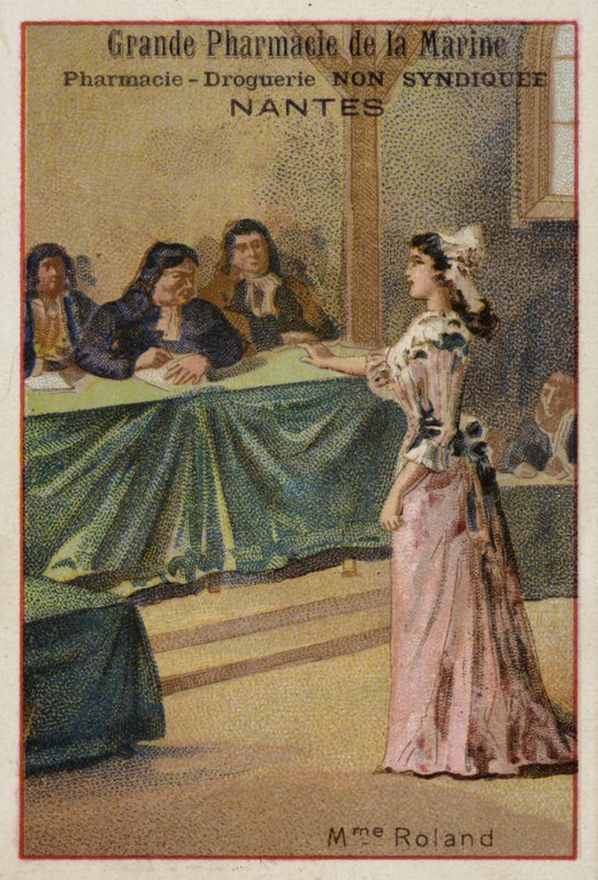 Madame Roland, francuska rewolucjonistka autorstwa French School