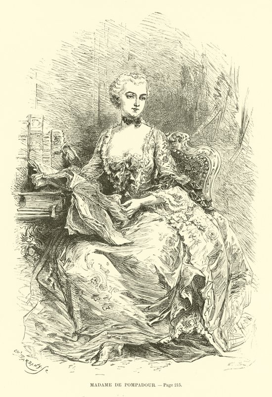 Madame de Pompadour autorstwa French School