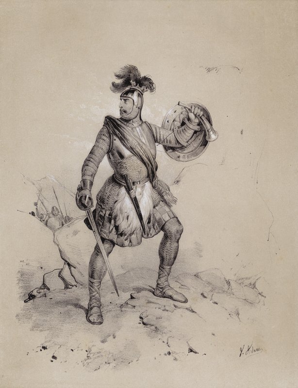 Malcolm I, król Szkocji, 944 (lito) autorstwa French School