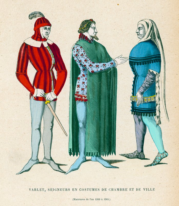 Эрэгтэй хувцас, 1360-1365поли autorstwa French School