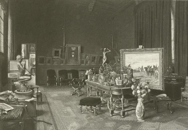 Atelier Meissoners (wklęsłodruk) autorstwa French School