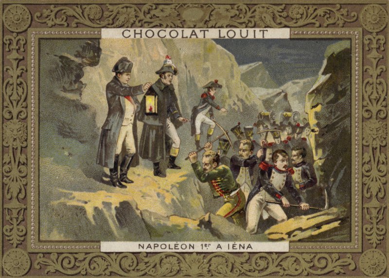 Napoleon w bitwie pod Jeną, 1806 autorstwa French School