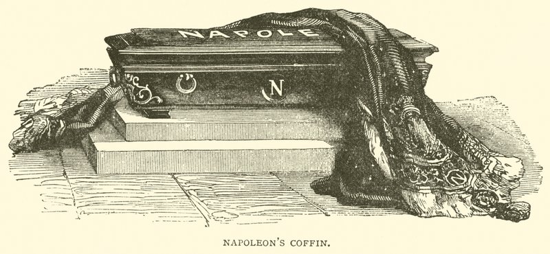 Trumna Napoleona (grawerowanie) autorstwa French School
