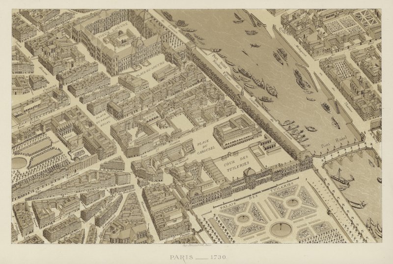 Paryż, 1730 autorstwa French School