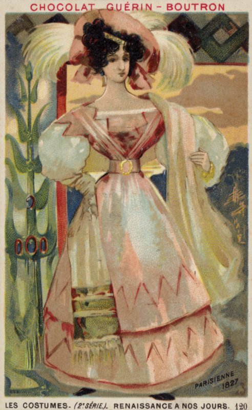 Moda paryska, 1827 autorstwa French School