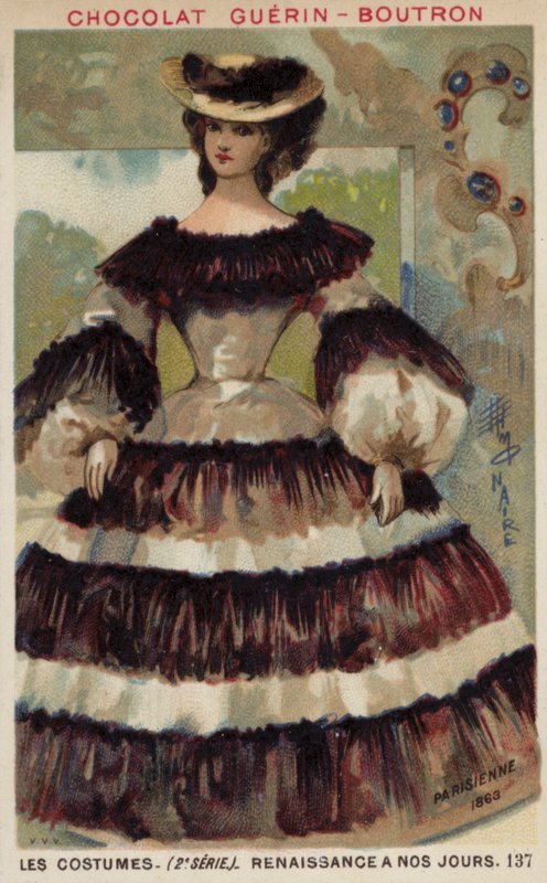 Moda paryska, 1863 autorstwa French School