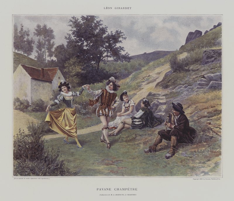 Pavane Champetre (kolor lito) autorstwa French School