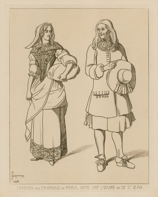 Chłopi w okolicach Paryża, 1676 autorstwa French School