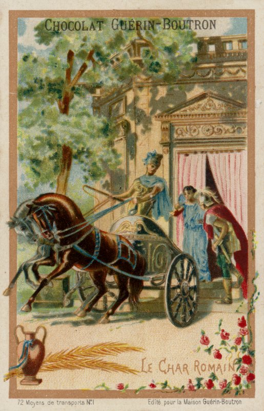Rydwan rzymski (chromolitho) autorstwa French School