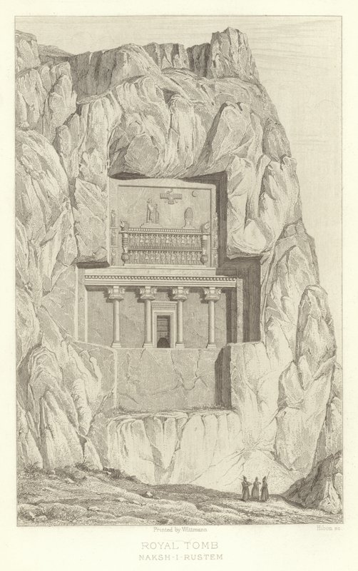 Królewski Tumb, Naksh-i-Rustom autorstwa French School
