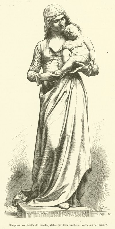 Rzeźba, Clotilde de Surville (grafika) autorstwa French School